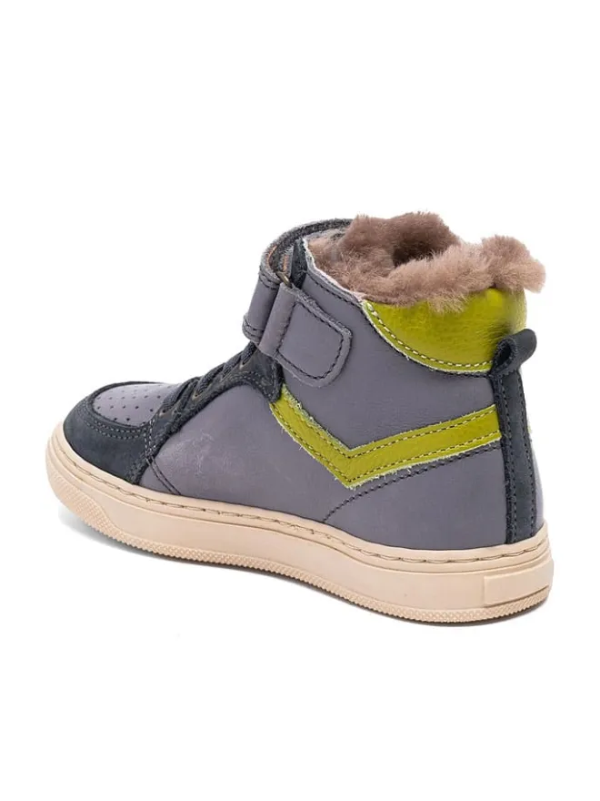 bisgaard Sneakers·Sneakers High^Leder-Sneakers "Isak" in Grau