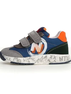 Leder-Sneakers "Jesko 2" in Blau/ Grau>Naturino Clearance