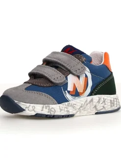 Leder-Sneakers "Jesko 2" in Blau/ Grau>Naturino Clearance