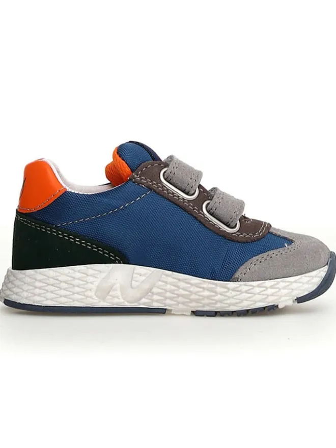 Leder-Sneakers "Jesko 2" in Blau/ Grau>Naturino Clearance