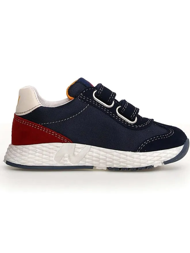 Leder-Sneakers "Jesko 2" in Dunkelblau/ Rot>Naturino Hot