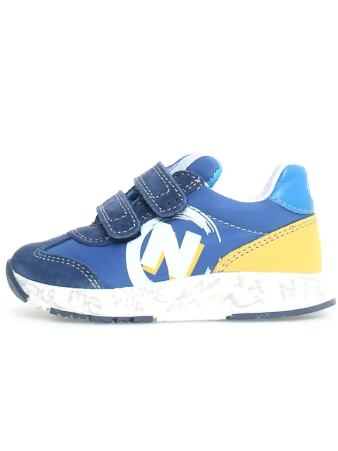 Leder-Sneakers "Jesko 2" in Gelb/ Blau>Naturino Sale