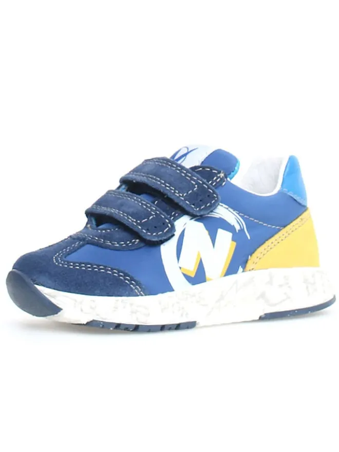 Leder-Sneakers "Jesko 2" in Gelb/ Blau>Naturino Sale