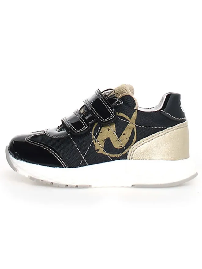 Naturino Sneakers^Leder-Sneakers "Jesko 2" in Gold/ Schwarz