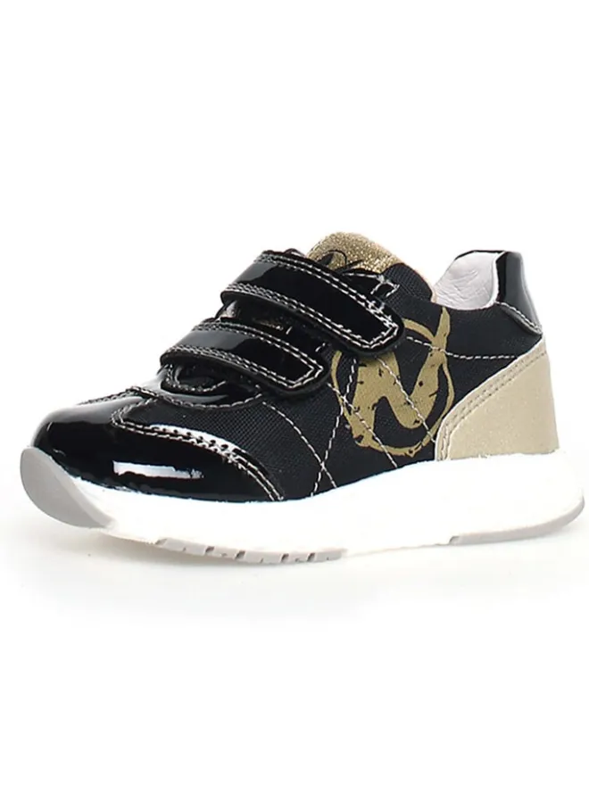 Naturino Sneakers^Leder-Sneakers "Jesko 2" in Gold/ Schwarz