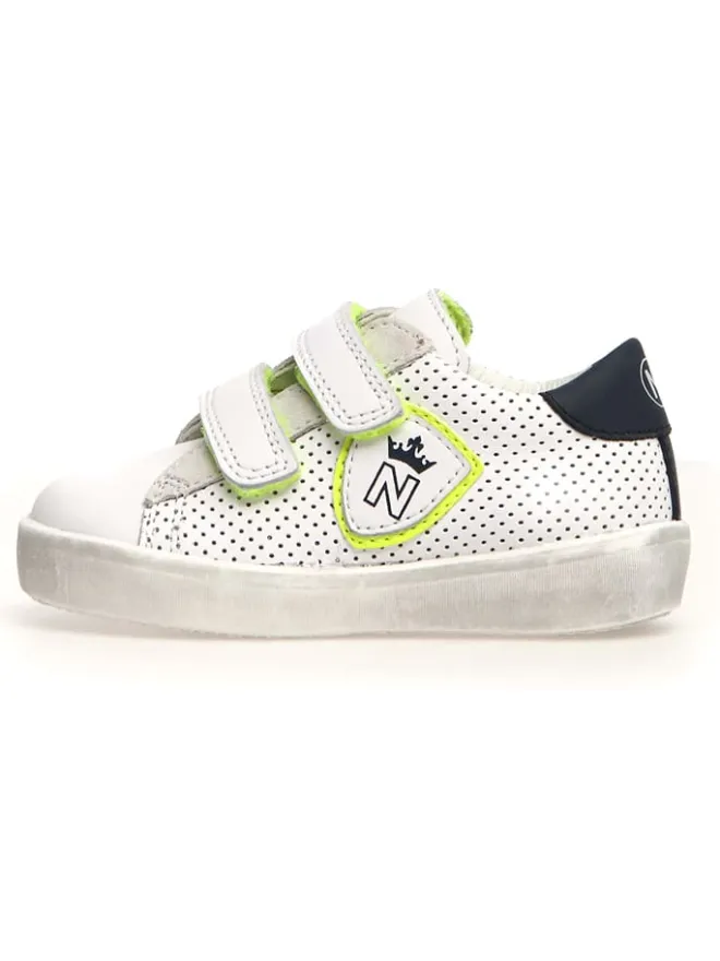 Naturino Sneakers|Sneakers·Sneakers Low^Leder-Sneakers "Korey" in Weiß/ Grün