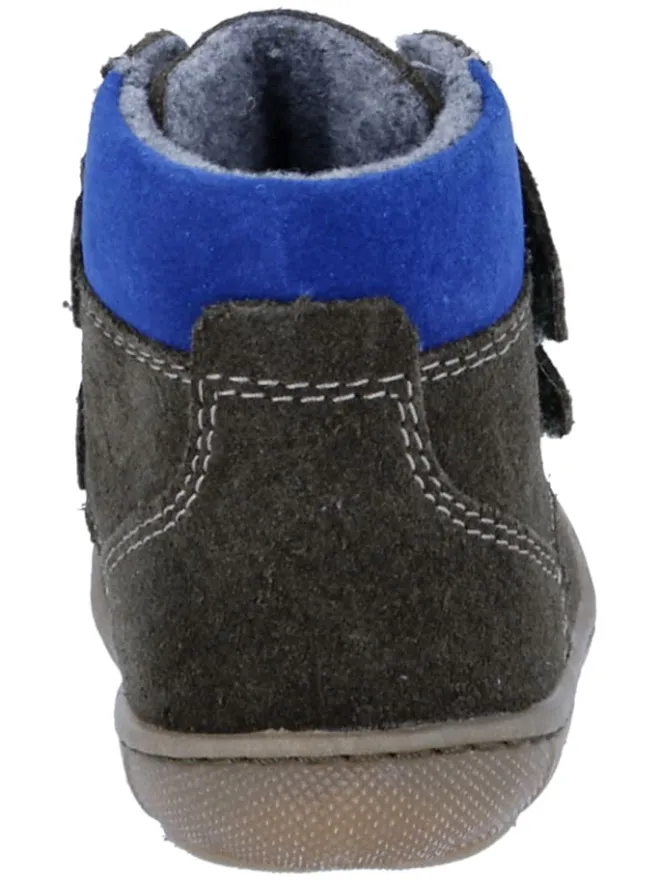 Leder-Sneakers "Maxi" in Anthrazit/ Blau>Richter Shoes