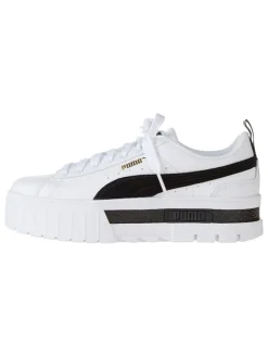 Leder-Sneakers "Mayze" in Weiß/ Schwarz>Puma Hot