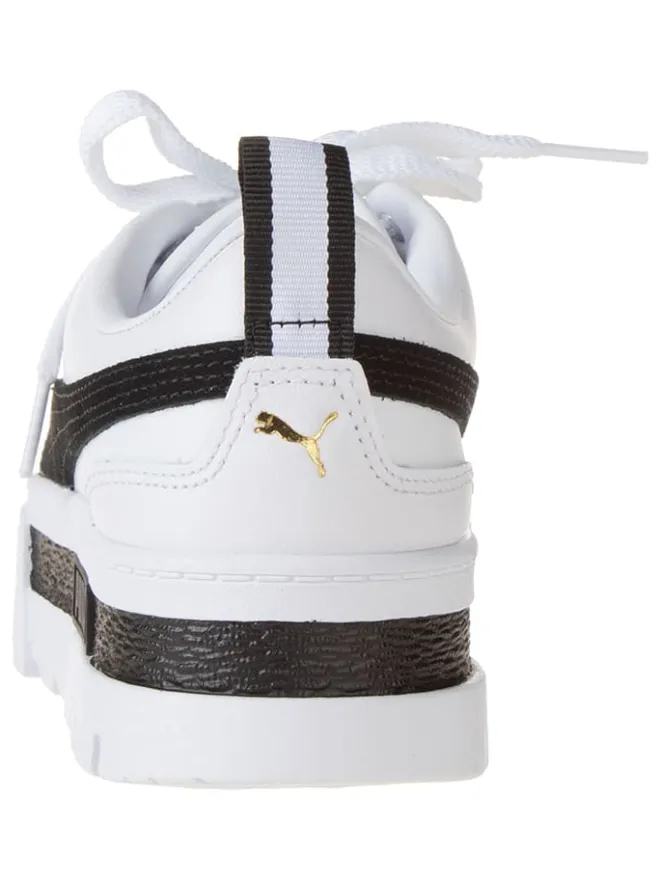 Leder-Sneakers "Mayze" in Weiß/ Schwarz>Puma Hot