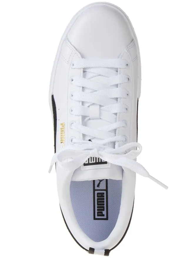 Leder-Sneakers "Mayze" in Weiß/ Schwarz>Puma Hot