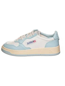 AUTRY Sneakers^Leder-Sneakers "Medalist" in Weiß/ Hellblau