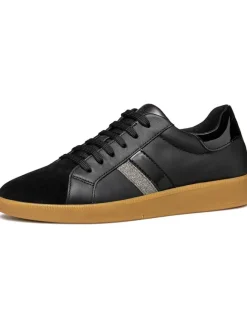 Leder-Sneakers "Meleda" in Schwarz>Geox