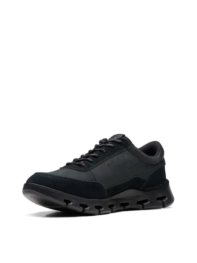 Clarks Sneakers^Leder-Sneakers "Nature X One" in Schwarz