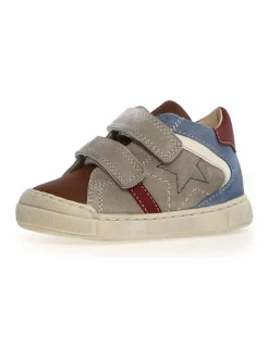 Leder-Sneakers "Nerys" in Blau/ Braun/ Grau>Naturino Outlet