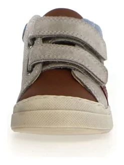 Leder-Sneakers "Nerys" in Blau/ Braun/ Grau>Naturino Outlet