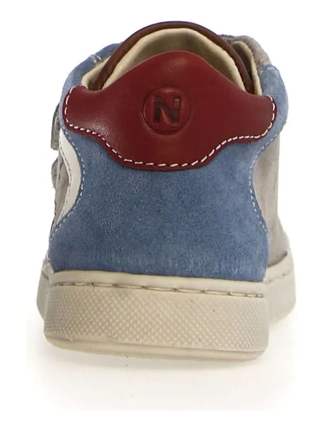 Leder-Sneakers "Nerys" in Blau/ Braun/ Grau>Naturino Outlet