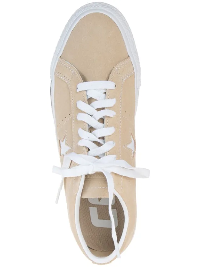 Converse Sneakers^Leder-Sneakers "One Star Pro" in Beige