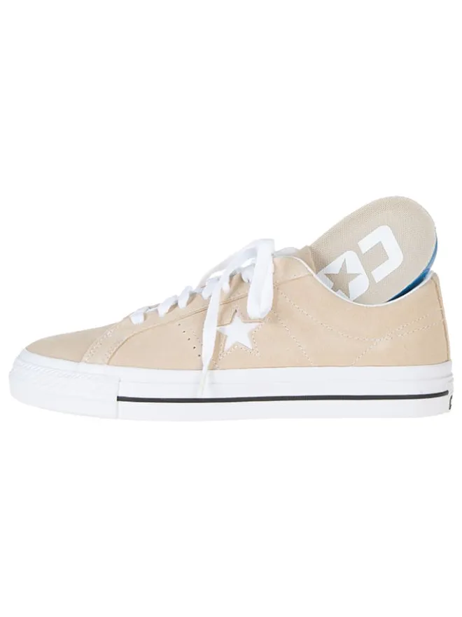 Converse Sneakers^Leder-Sneakers "One Star Pro" in Beige