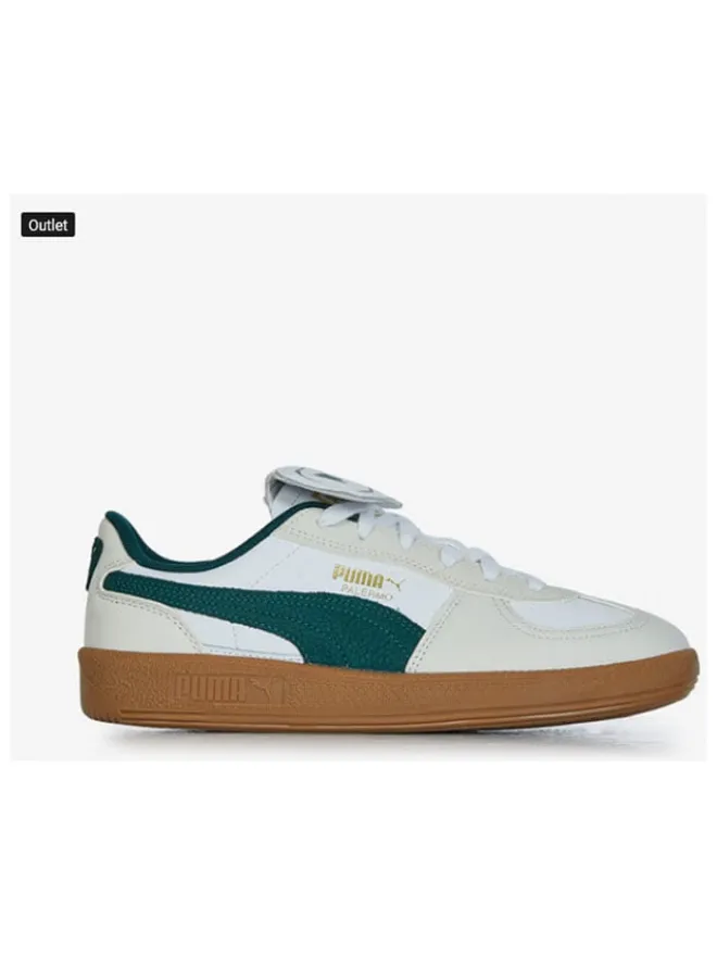 Puma Sneakers·Sneakers Low^Leder-Sneakers "Palermo Premium" in Grün/ Beige