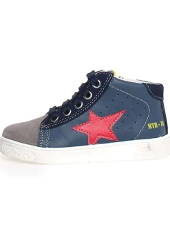 Leder-Sneakers "Pinn" in Dunkelblau>Naturino New