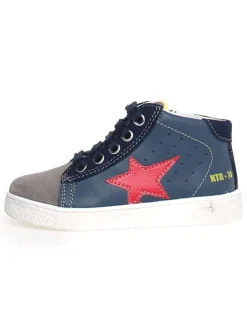 Leder-Sneakers "Pinn" in Dunkelblau>Naturino Clearance