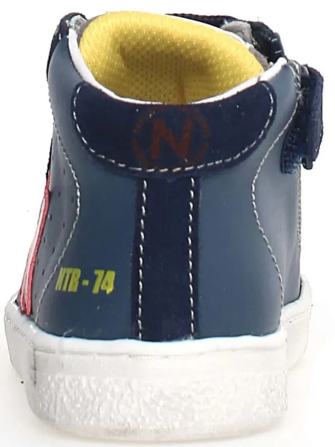 Leder-Sneakers "Pinn" in Dunkelblau/ Grau>Naturino Hot
