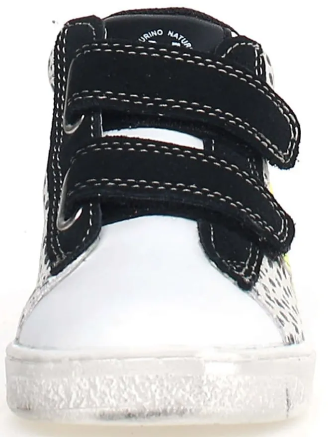 Naturino Sneakers·Sneakers High^Leder-Sneakers "Pinn" in Schwarz/ Weiß