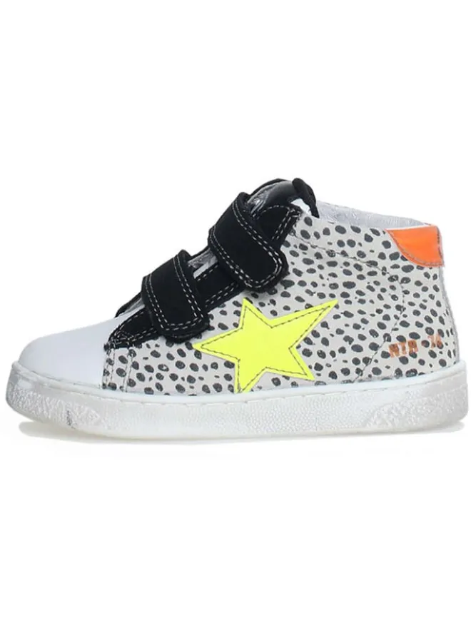 Naturino Sneakers·Sneakers High^Leder-Sneakers "Pinn" in Schwarz/ Weiß