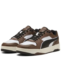 Leder-Sneakers "RBD Break" in Weiß/ Braun>Puma New