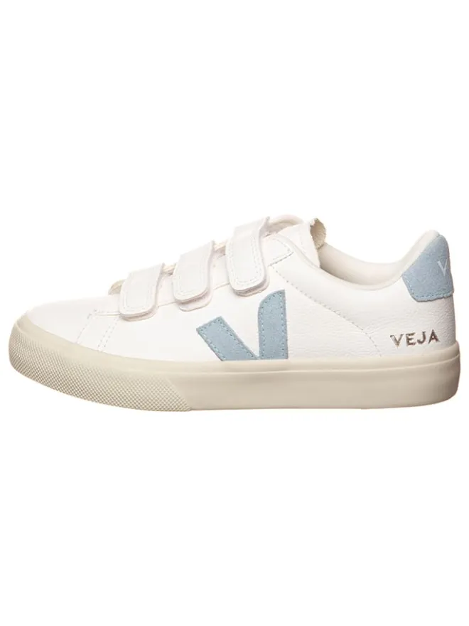 Veja Sneakers^Leder-Sneakers "Recife" in Weiß/ Hellblau