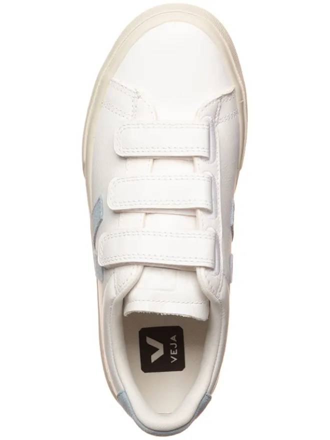Veja Sneakers^Leder-Sneakers "Recife" in Weiß/ Hellblau