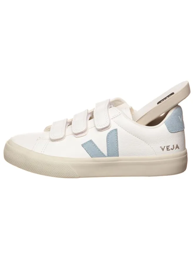 Veja Sneakers^Leder-Sneakers "Recife" in Weiß/ Hellblau