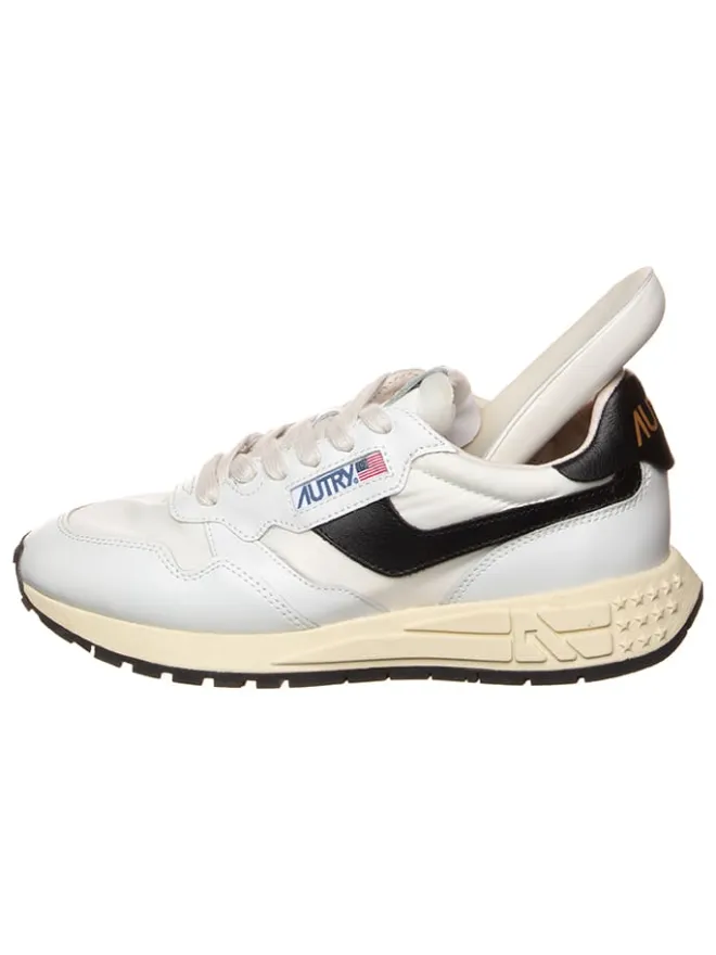AUTRY Sneakers^Leder-Sneakers "Reelwind Low" in Weiß/ Schwarz