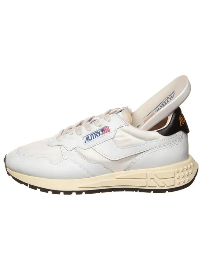 Leder-Sneakers "Reelwind Low" in Weiß/ Schwarz>AUTRY Hot