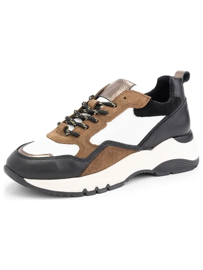 mysa Sneakers^Leder-Sneakers "Rodanthe" in Weiß/ Braun