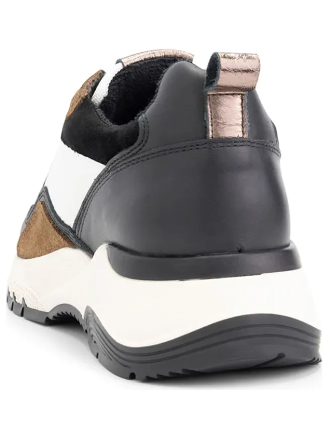 mysa Sneakers^Leder-Sneakers "Rodanthe" in Weiß/ Braun