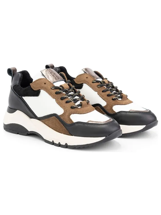 mysa Sneakers^Leder-Sneakers "Rodanthe" in Weiß/ Braun