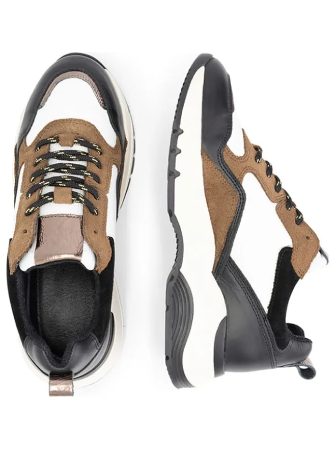 mysa Sneakers^Leder-Sneakers "Rodanthe" in Weiß/ Braun