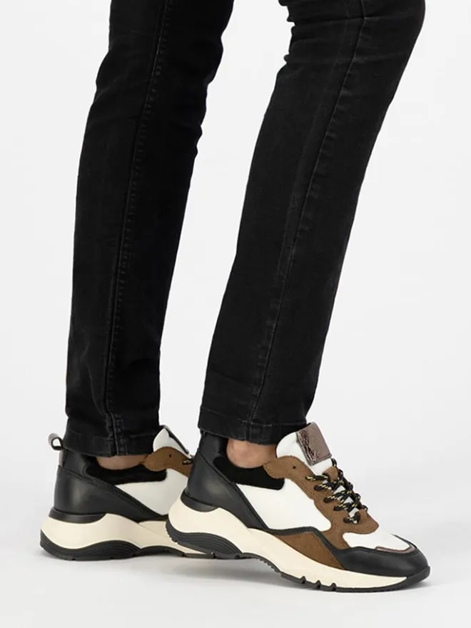 mysa Sneakers^Leder-Sneakers "Rodanthe" in Weiß/ Braun