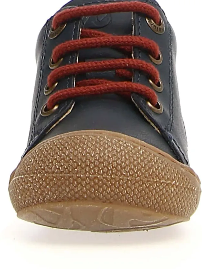 Leder-Sneakers "Romy" in Dunkelgrün/ Dunkelblau/ Rot>Naturino Best