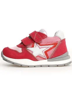 Naturino Sneakers·Sneakers Low|Sneakers^Leder-Sneakers "Roy" in Rot/ Rosa/ Weiß