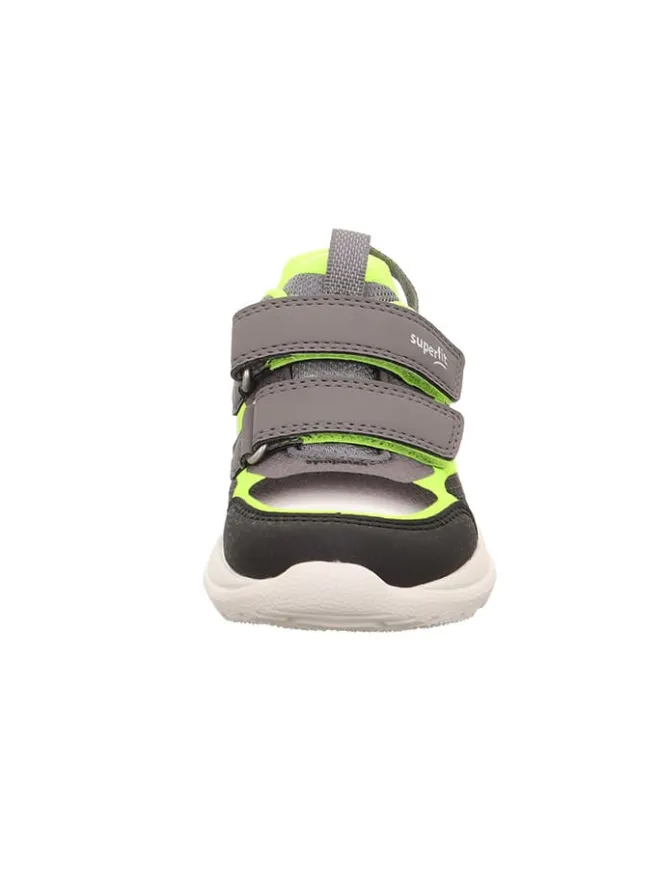 superfit Sneakers·Sneakers Low^Leder-Sneakers "Rush" in Grau/ Schwarz/ Gelb