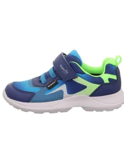 superfit Sneakers·Sneakers Low^Leder-Sneakers "Rush" in Grün/ Hellblau/ Dunkelblau