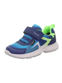 superfit Sneakers·Sneakers Low^Leder-Sneakers "Rush" in Grün/ Hellblau/ Dunkelblau
