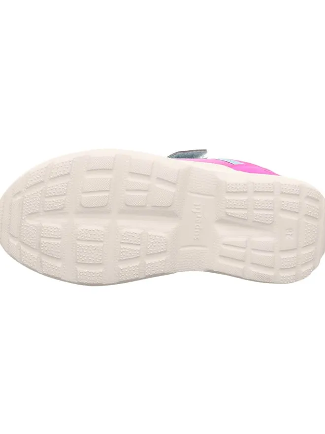 Leder-Sneakers "Rush" in Hellblau/ Pink>superfit