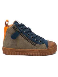 Leder-Sneakers "Ryan" in Khaki/ Blau>bisgaard Hot