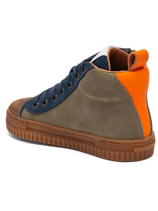 Leder-Sneakers "Ryan" in Khaki/ Blau>bisgaard Hot