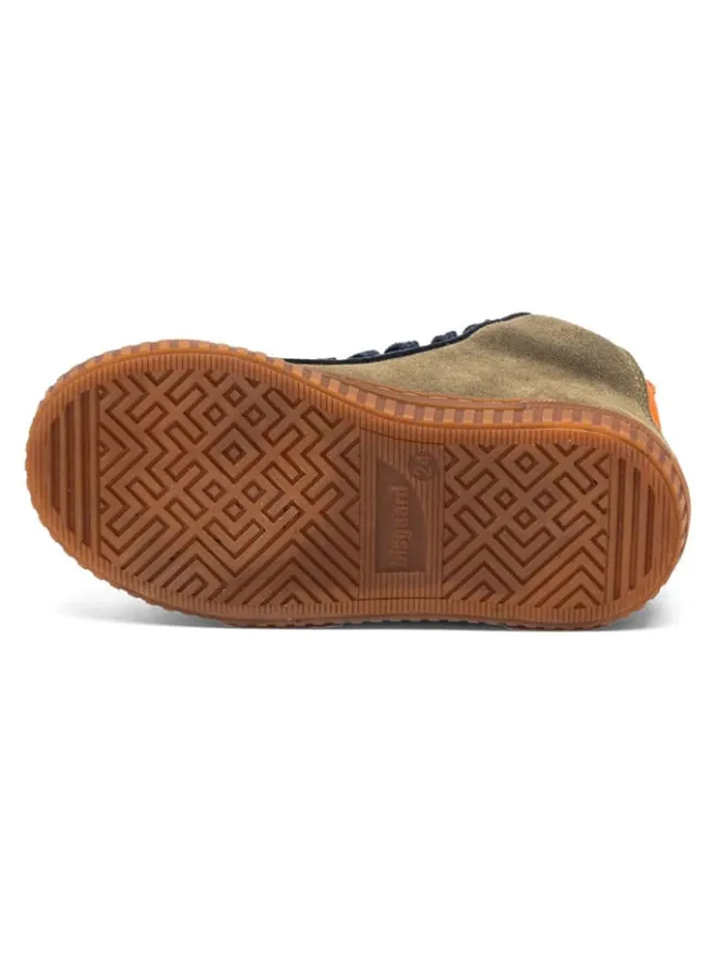Leder-Sneakers "Ryan" in Khaki/ Blau>bisgaard Hot