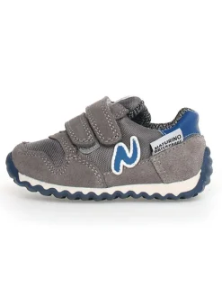 Leder-Sneakers "Sammy 2" in Blau/ Grau>Naturino