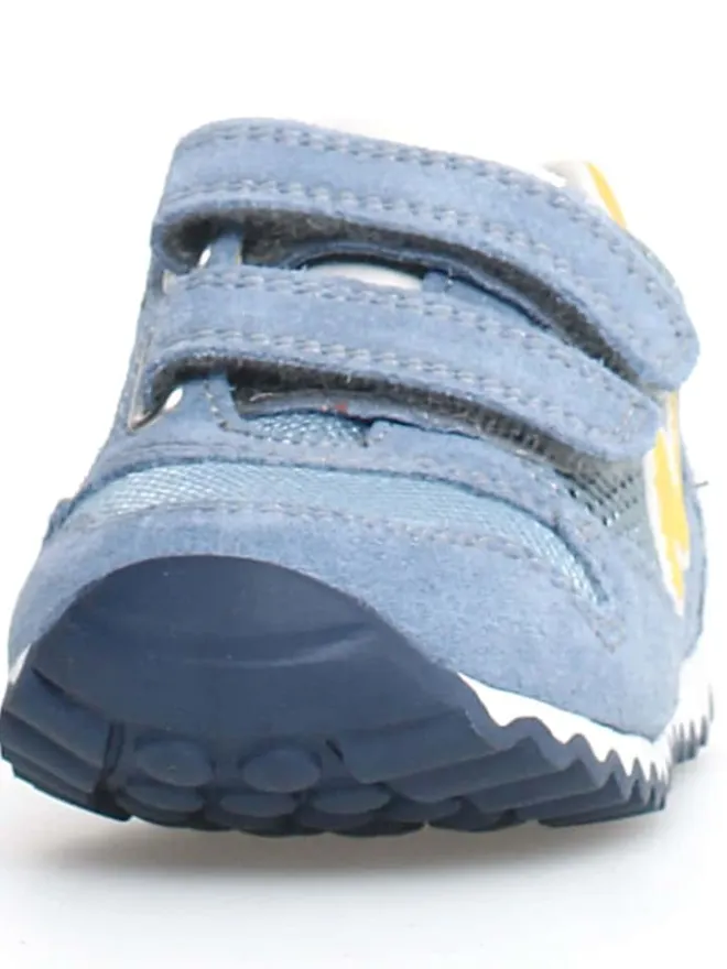 Leder-Sneakers "Sammy 2" in Hellblau/ Gelb>Naturino